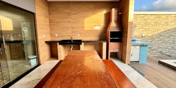 Espaço gourmet com churrasqueira em casa para alugar em salinas pa.