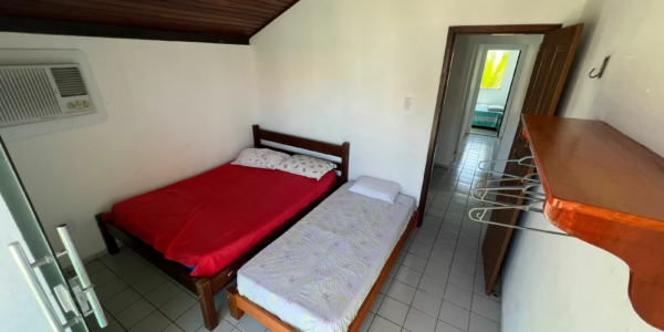 Acomodações da terceira suíte na casa para alugar em Salinas Atalaia no Condomínio Cabana Beach.